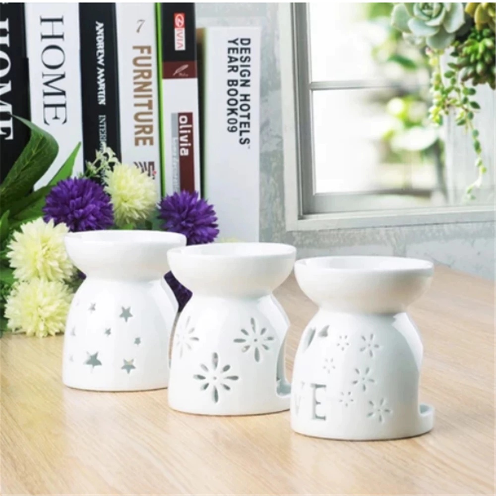 Ceramic Oil Burner - Teelichthalter Ätherisches Öl Brenner Diffusor Räucheröl-Brenner