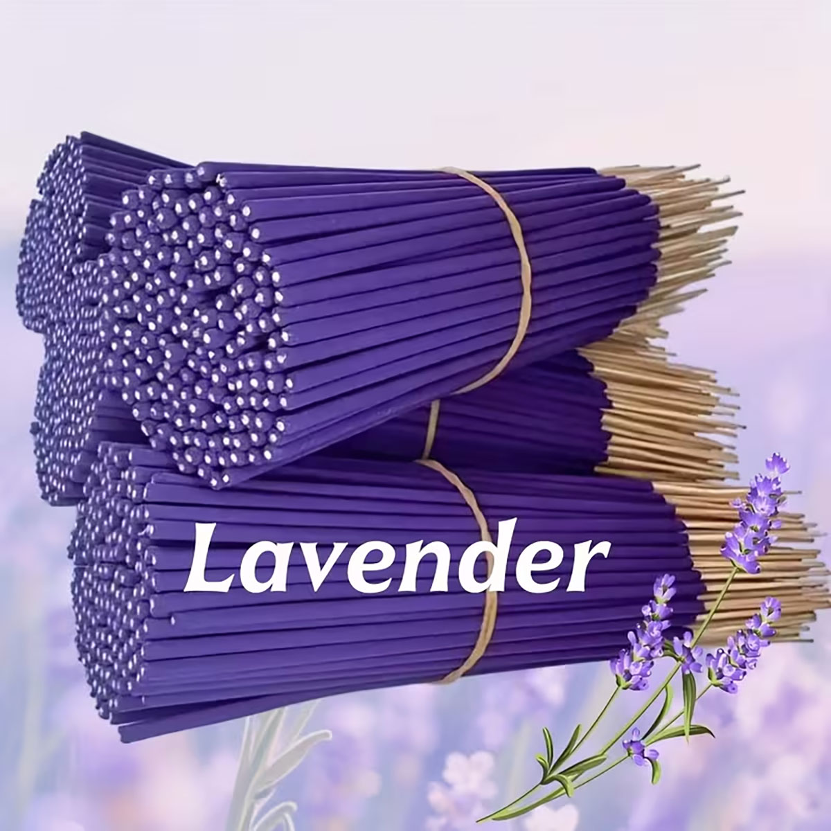 Home Fragrance Scented Candle - Lavendel Premium Aromatherapie-Räucherstäbchen, 8 Stück. 66