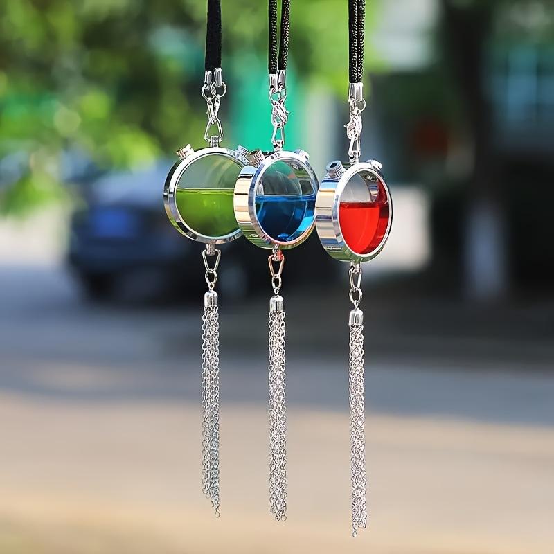 Diffuser Necklace Locket - Ein Metall-Auto-Dekorationsanhänger, leere Parfümflasche ohne Duftstoff,