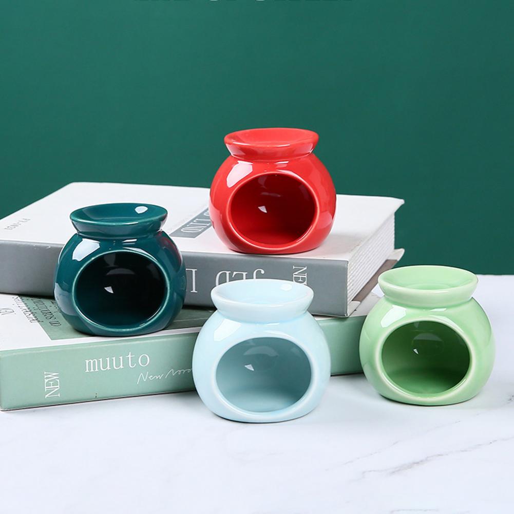 Ceramic Oil Burner - Wiederverwendbarer Wachsschmelzer Keramik-Wachswärmer Keramik-Duftölbrenner Teelichthalter Aromatherapie-Wachsschmelze