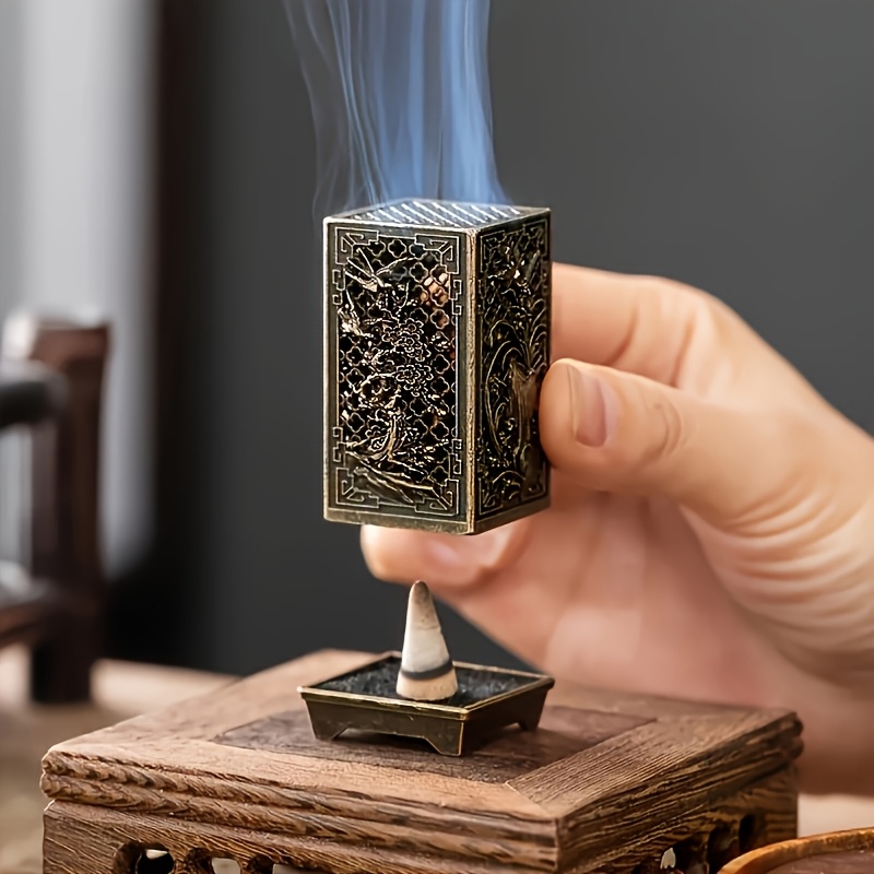 Home Fragrance Zen - 2-teiliges traditionelles chinesisches Räucherstäbchenhalter-Set – Hohldesign