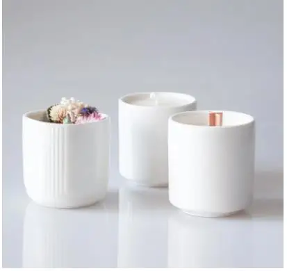 Wax Melt Burner - Minimalistischer Weißer Kerzenhalter aus Keramik, Schreibtischdekoration,