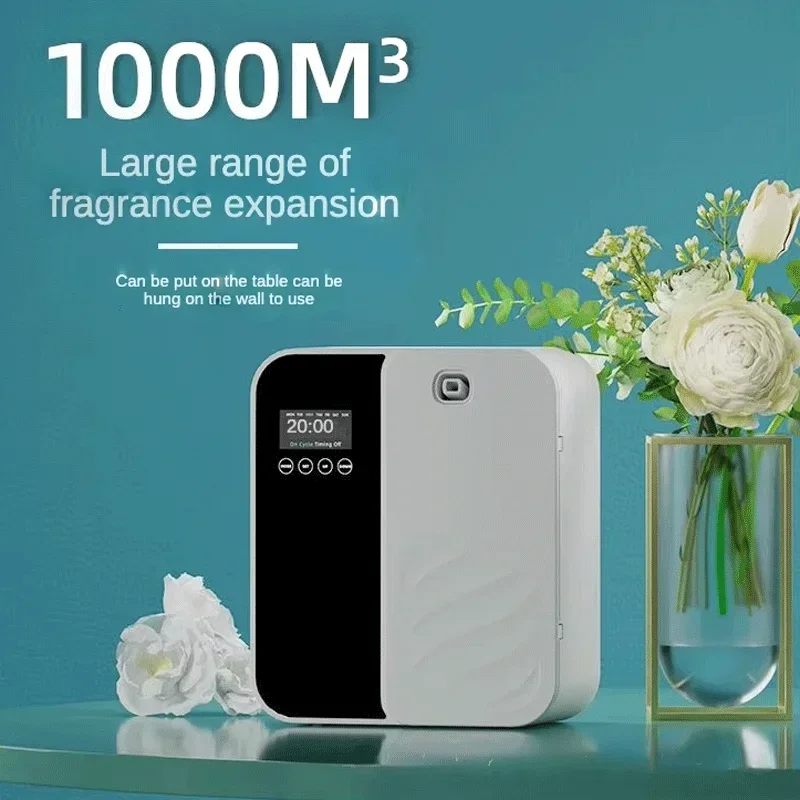Parfum Home Fragrance - 1000 m3 elektrischer Geruchsverteiler, Bluetooth, Wandmontage,