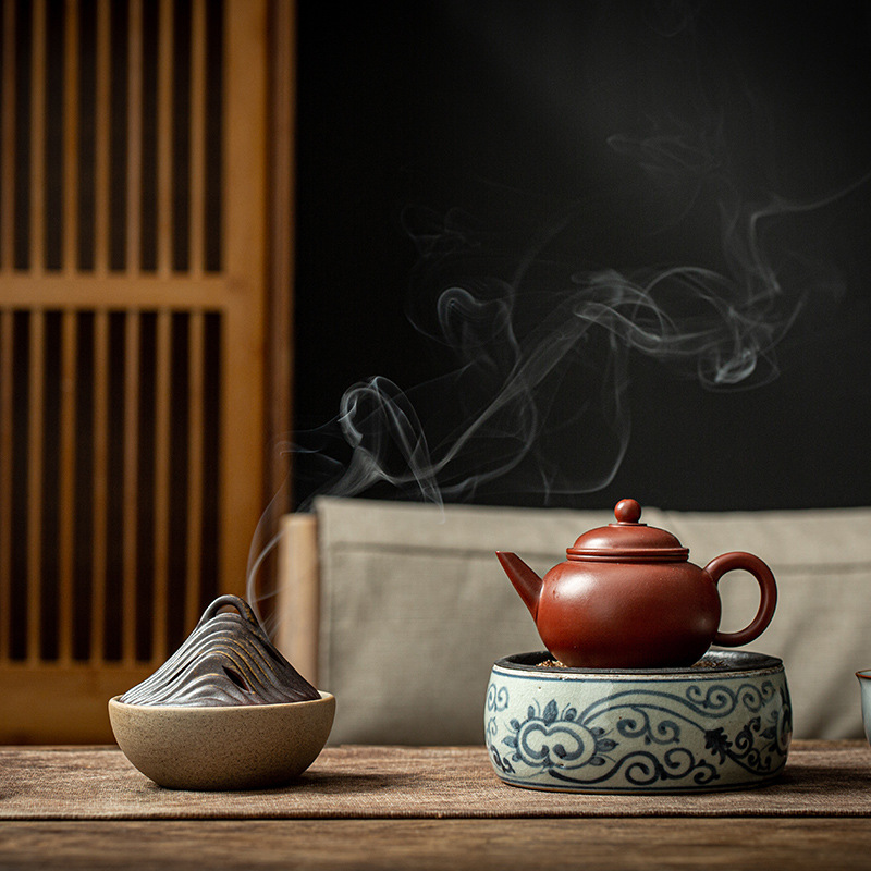 Home Fragrance Zen - Meditation Dufthalter Kreative Berg Weihrauchbrenner Keramik