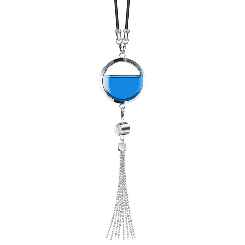Diffuser Necklace Locket - Hochwertiger Metall-Autoduftanhänger, nachfüllbare Diffusorflasche, langlebiger Hängeornament