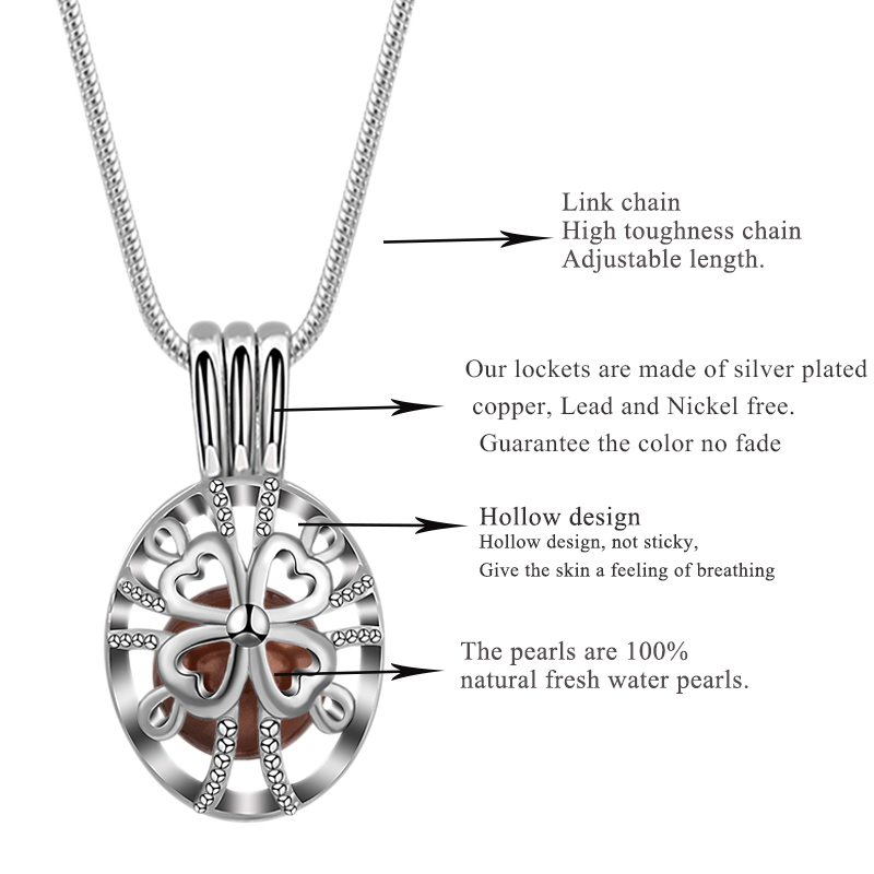 EUDORA Perle Käfig Silber Farb – Diffuser Necklace Locket Bewertung und Preis